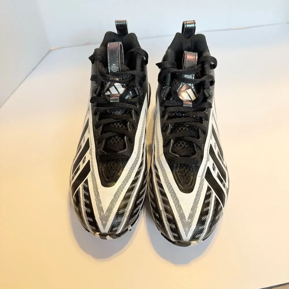 Adidas Freak Youth Football Cleats Size 4 Black White Molded Stud